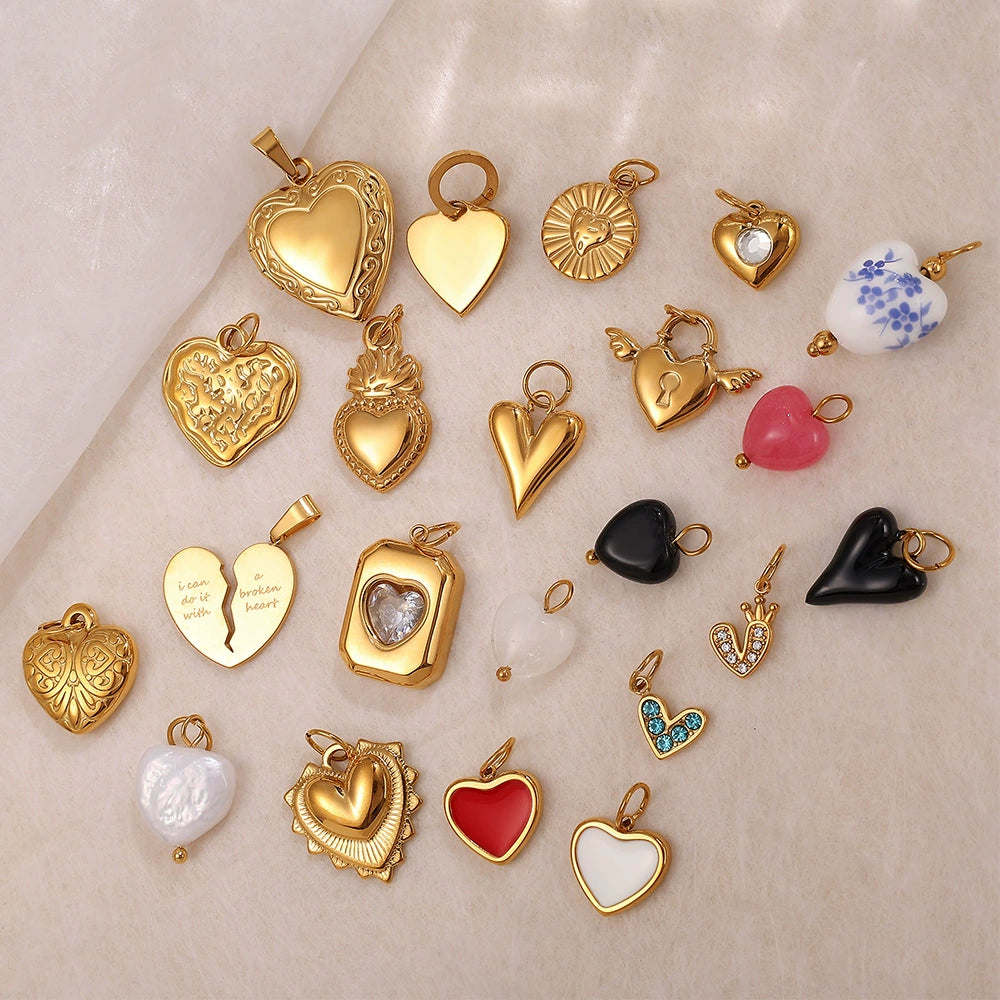 Collection Cœur charm aranyozott nemesacélból – 2. nézet