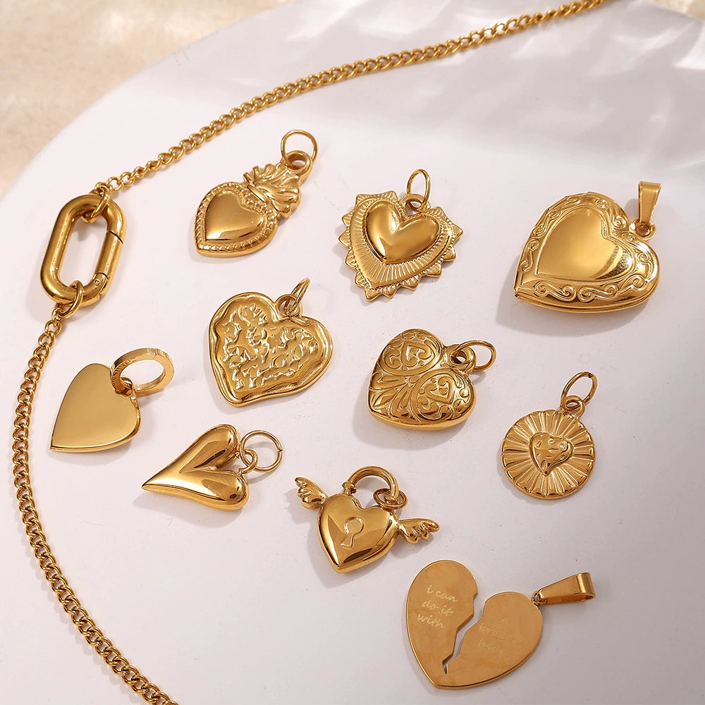 Collection Cœur charm aranyozott nemesacélból – 4. nézet